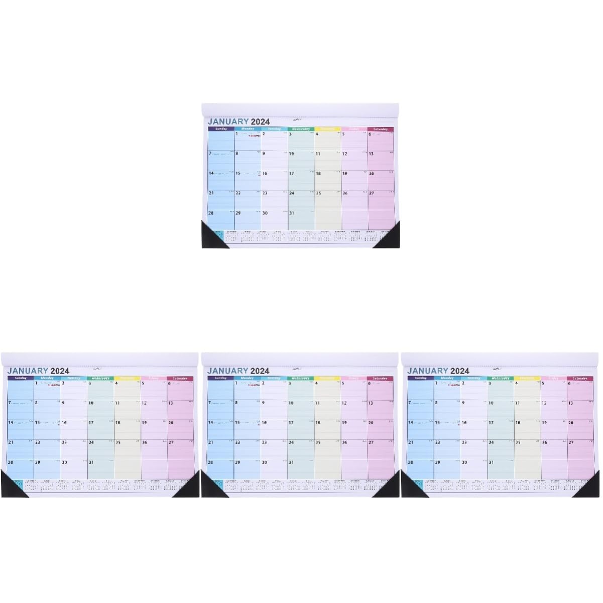 Lurrose 4stücke Monatlicher Wandkalender Mit Dickem Papier Europäischer Stil Für Büro Und Zuhause Praktische Monatsübersicht Für Planung Und Countdown-aktivitäten