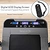 SereneLife Folding Digital Display Electric Treadmill – Fitness Training Cardio Equipment for Home Workouts, Jogging, Walking Exercise – Compact Minimal Profile Running Belt