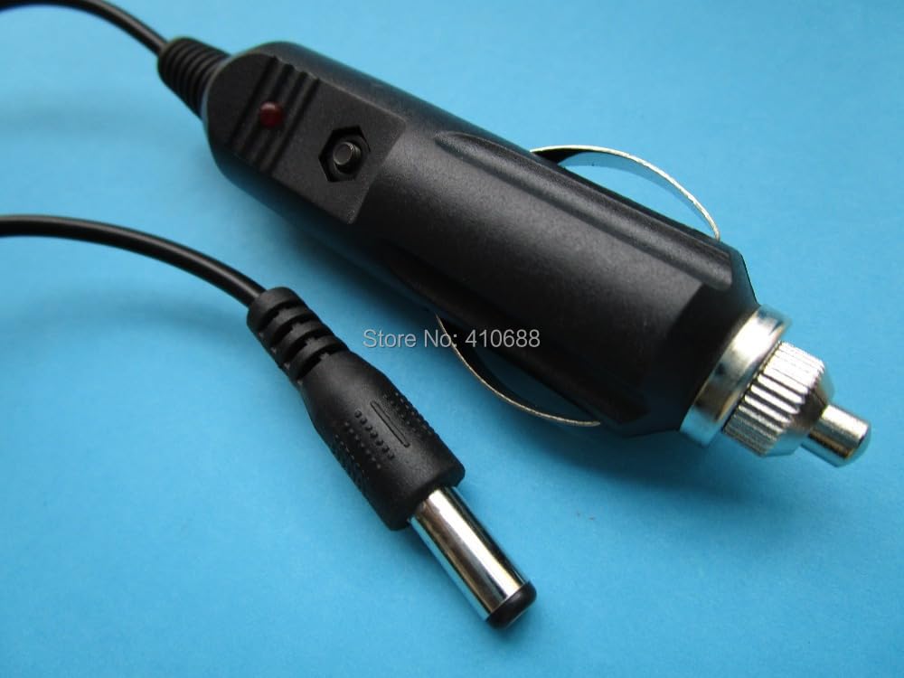 Wiring Connecting Terminals - 2 Pcs Car Charger Male Plug to 5.5x2.1mm DC Power Male Plug Adapter Connector Scalable Cable 100cm