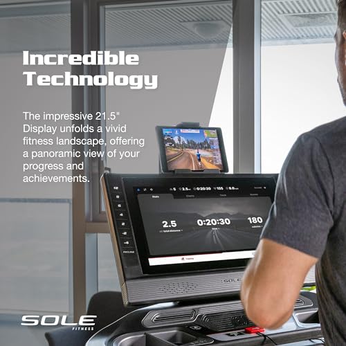 Image of Sole Treadmill F89, Foldable Treadmills for Home Use, Bluetooth, Wide Speed Range, Large Running Surface, Treadmill Foldable, Treadmills with Incline and Decline, Home Exercise Treadmill (Sole F89)