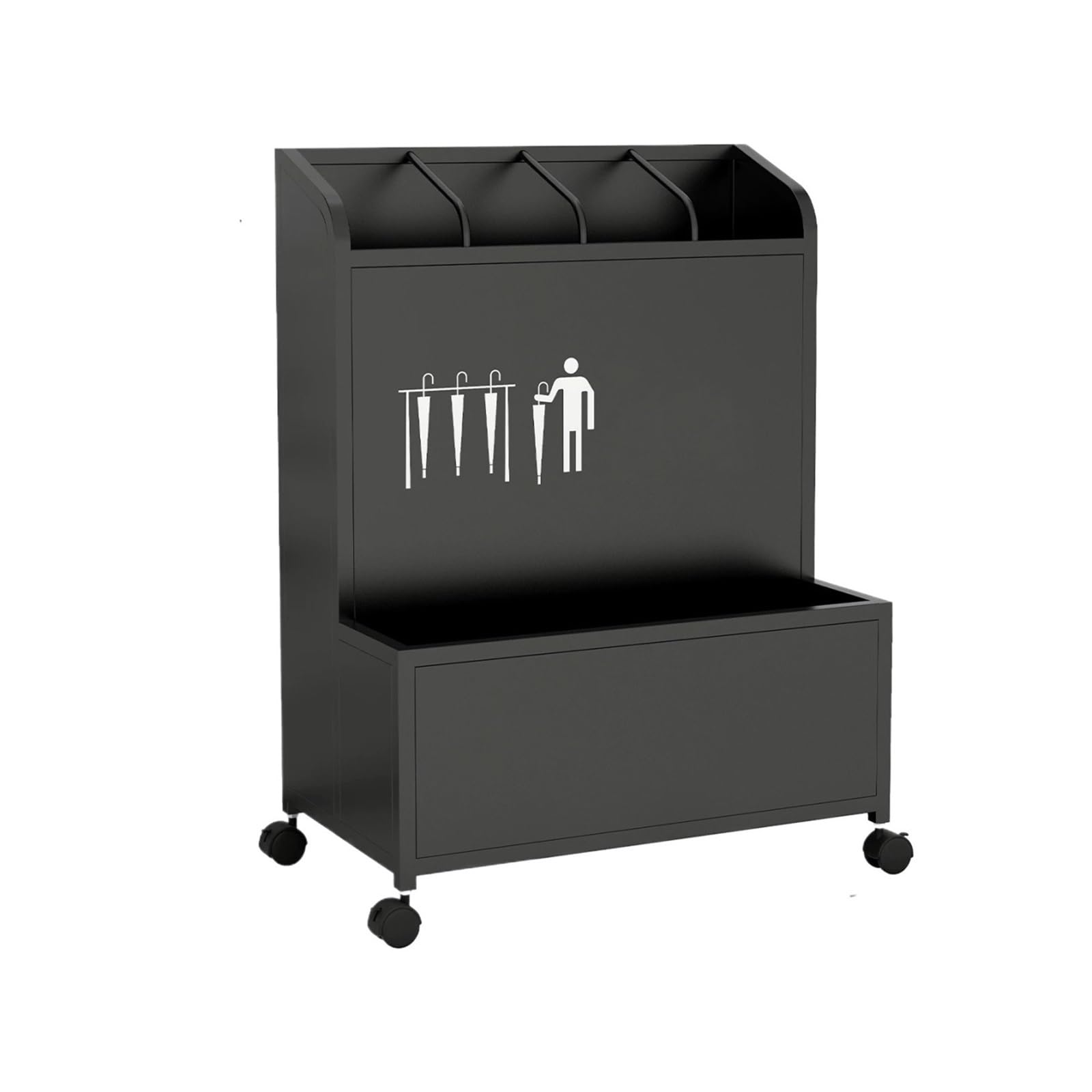 CFY652 Umbrella rack Umbrella Stands And Storage Racks: The Perfect Choice For Hotel Lobbies, Retail Stores, And School Classrooms Office(Black,Large)