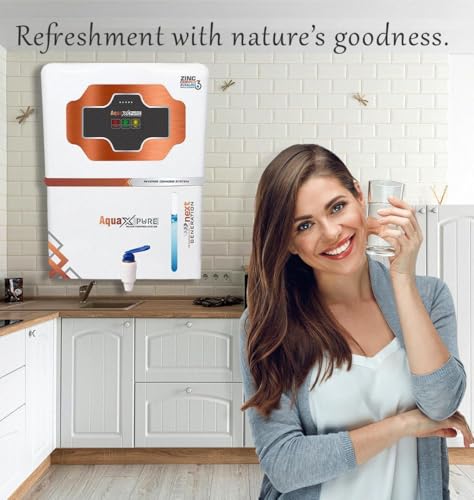 Image of Aqua X Pure Elite Advanced RO+UV+UF Water Purifier with Copper & Zinc | 12L Large Storage Tank | 20 LPH High-Speed Purification | Mineral-Rich Drinking Water System | 1-Year Warranty*.