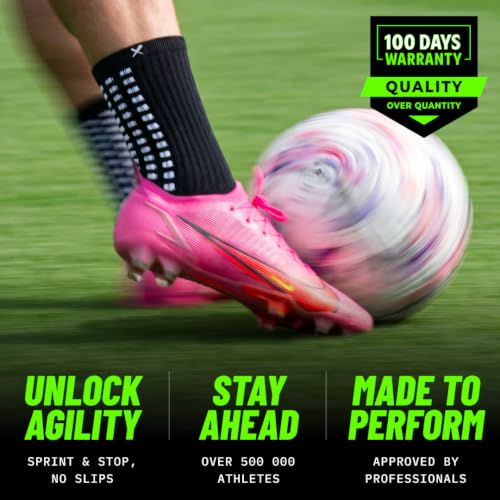 Image of Lux Dual Grip Soccer Socks for Men & Women - DualGrip Engineered for Performance & Comfort - Anti-Slip Grip Socks for Soccer