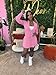 Adogirl Womens Flared Tennis Skirt Sets Slim Zip Up Jacket 2 Piece Outfits Athletic Matching Mini Dress with Shorts Pink XXL