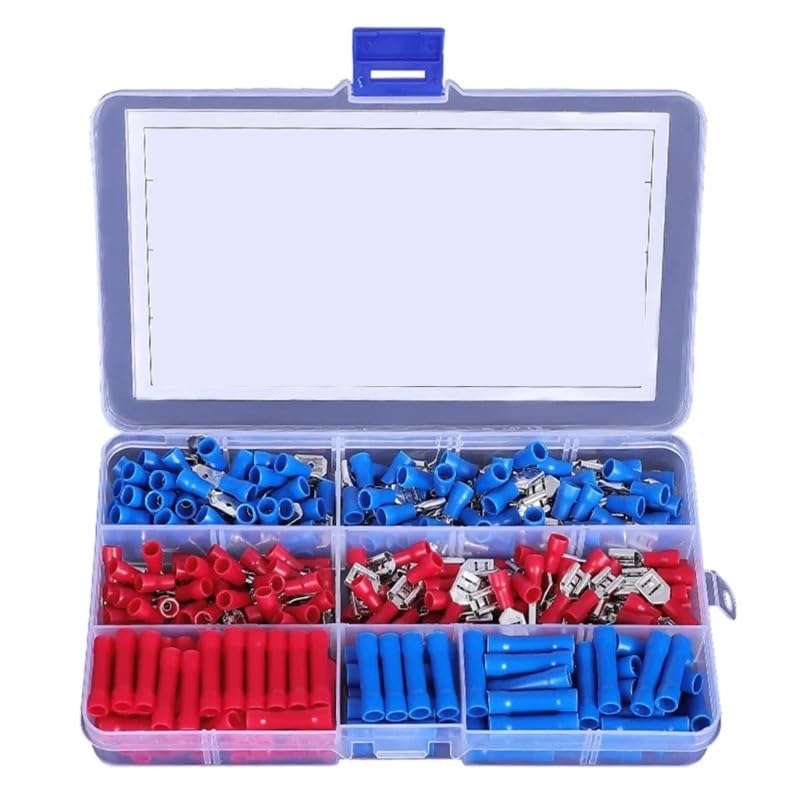 300 Stück Crimpverbinder für isolierte Kabel, Crimpklemmen, elektrische Steckverbinder, Kaltgepresste Kabelschuhe, langlebig
