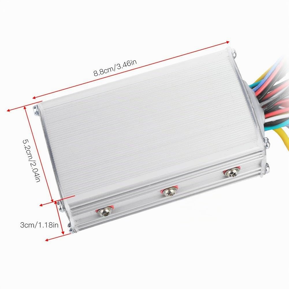 Broco Motores Electricos para Bicicletas, 24V-48V Panel de pantalla LCD a prueba de agua Scooter de bicicleta eléctrica Controlador de motor sin escobillas(24V/36V 350W)