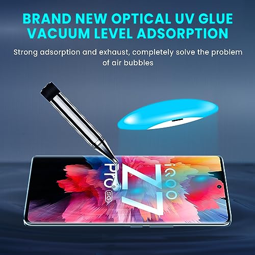 Image of FIRST MART Military Grade UV Tempered Glass For IQOO Z7 Pro (6.78 Inch) With Easy UV Installation Kit | Edge To Edge Full Screen Coverage | Crystal Clear, Pack of 2