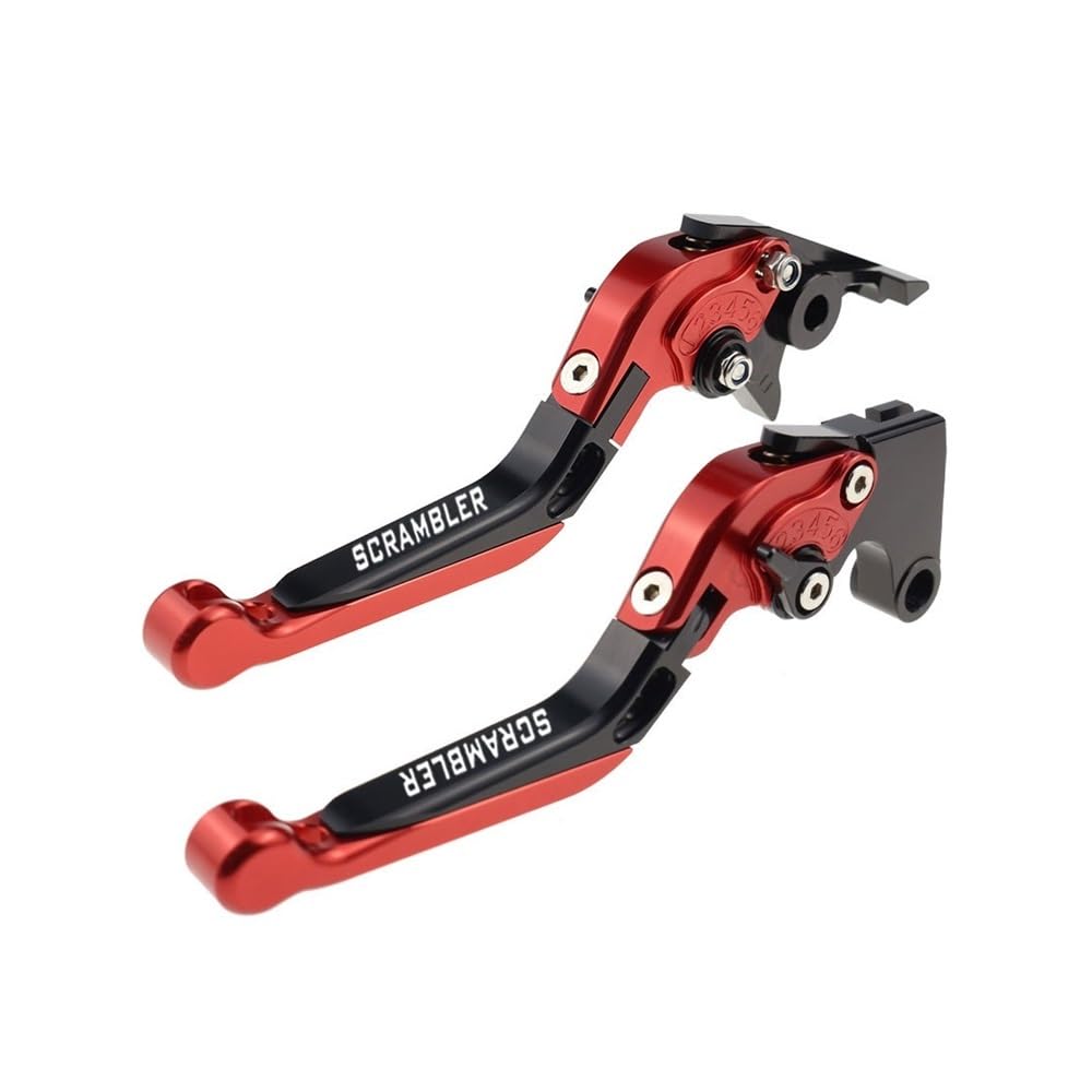 Yfdkesy A Brake Clutch Levers Handle For Street For Scrambler 900 17-22 Folding Extendable Clutch Brake Levers Motorcycle Ccessories Parts Djustable Handle Set