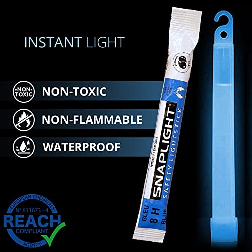Light stick bleu Cyalume SnapLight 15cm bâton lumineux longue durée 8h