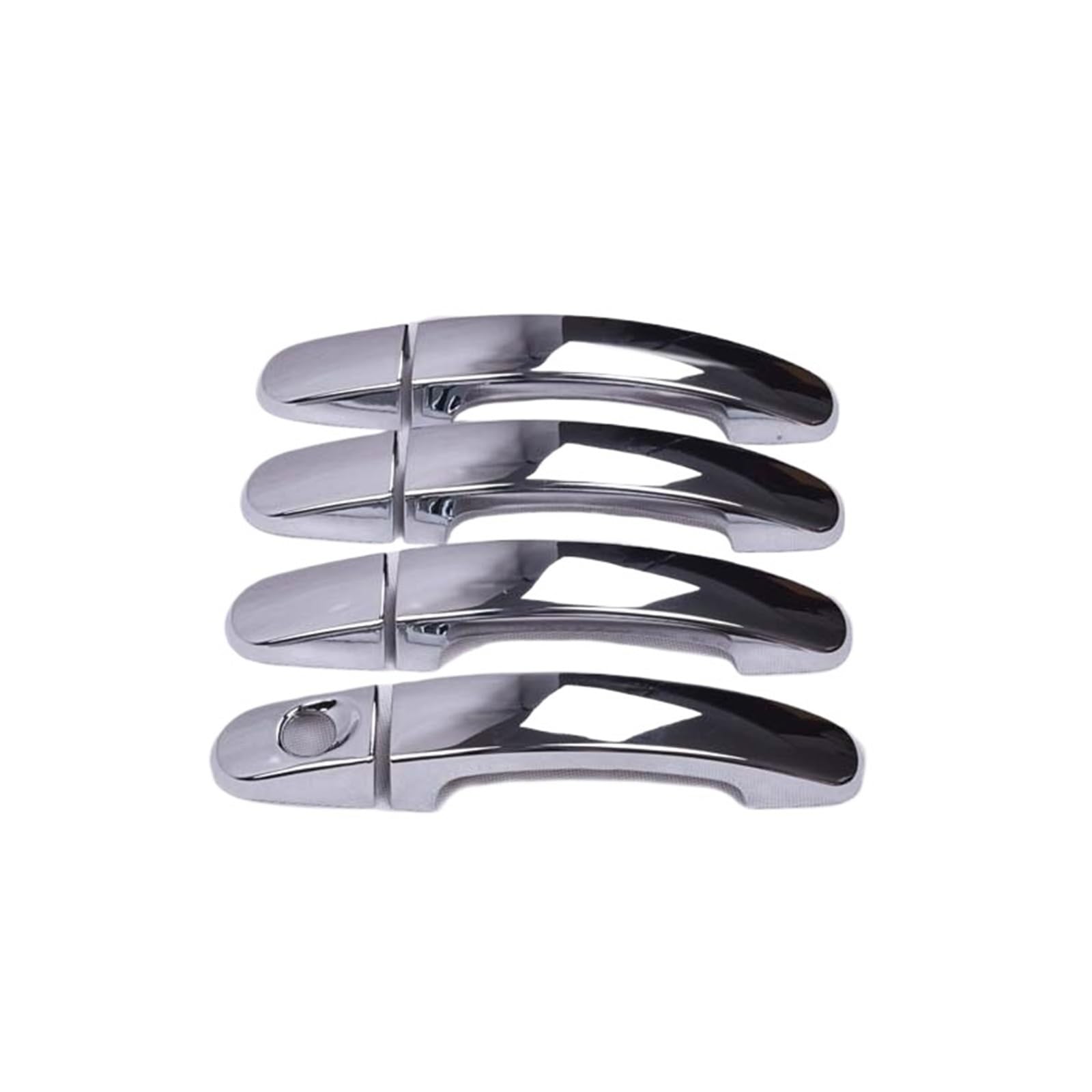 Trxjjvm Silver For For Focus 2005-2011 Glossy Black Chrome Car Door Handle Cover Trim Overlays Styling Accessories Car Exterior Door Handle(Silver)