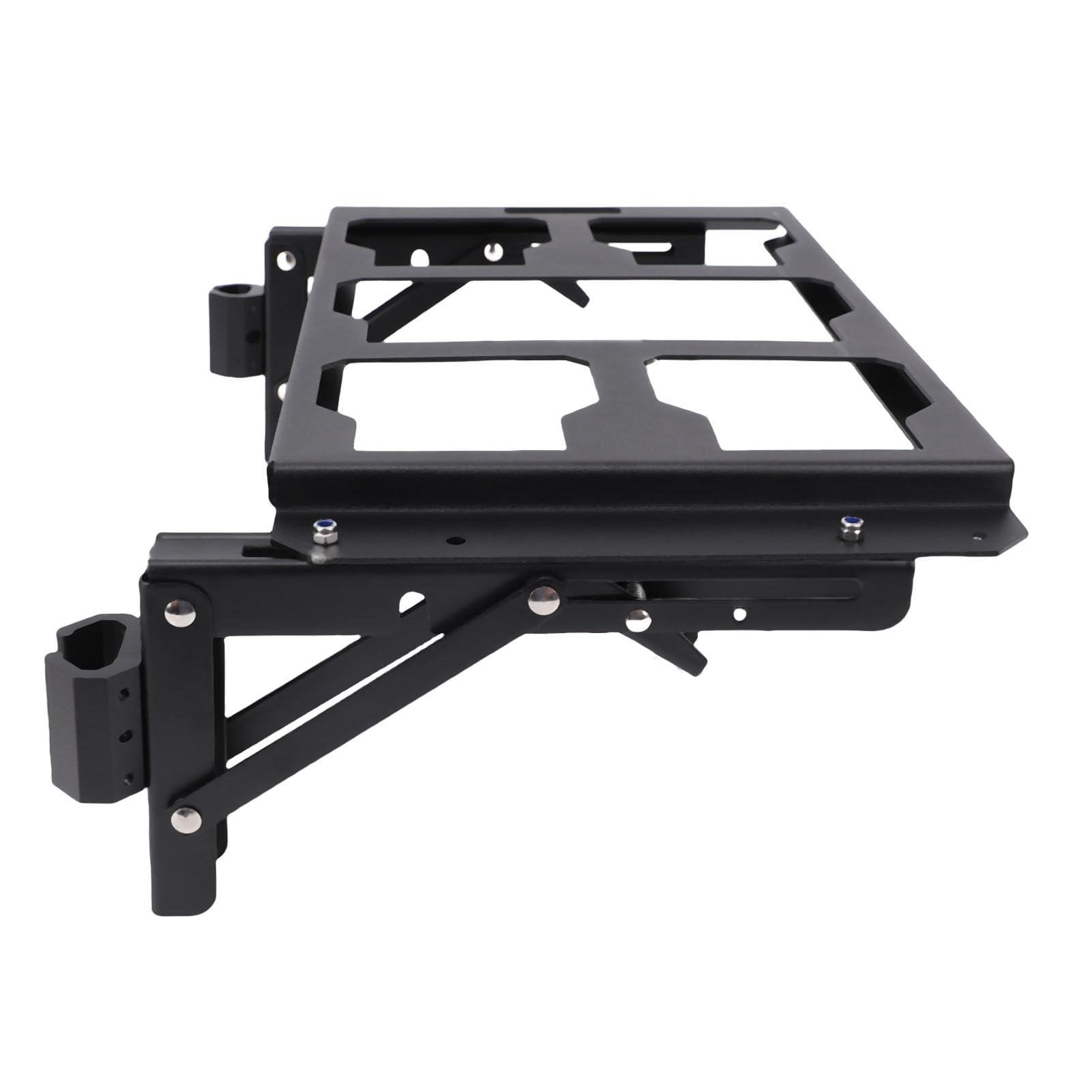 Hyuduo Caja de Herramientas Plegable de Aluminio con Soporte Lateral y Organización para Montaje y Almacenamiento de Herramientas
