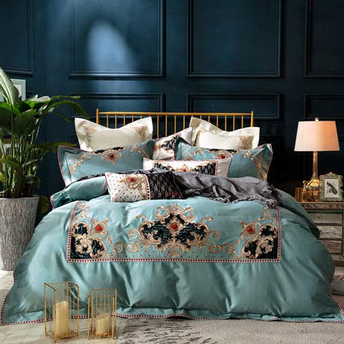 RONGXIE New arrivel Indian queen Bedding Set Embroidery Bedclothes Duvet Cover Sets Queen King Size Soft Bed Linen