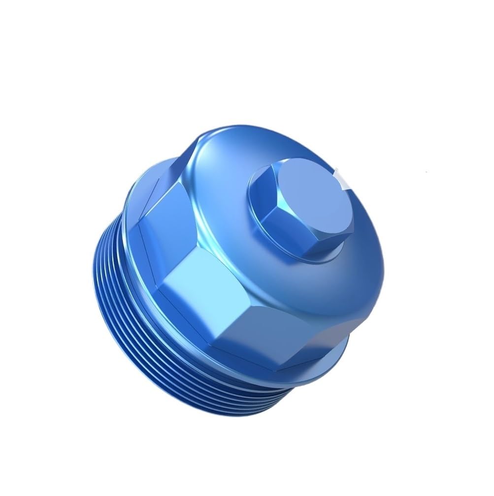 Tappi for alloggiamento filtro olio motore in alluminio adatti for BMW E90 E92 E93 M3(Blue)