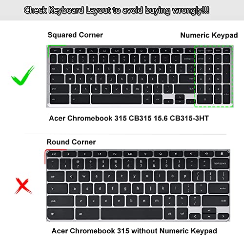 Protector de Teclado para Acer Chromebook 15.6" Gradual Mint miniatura 2