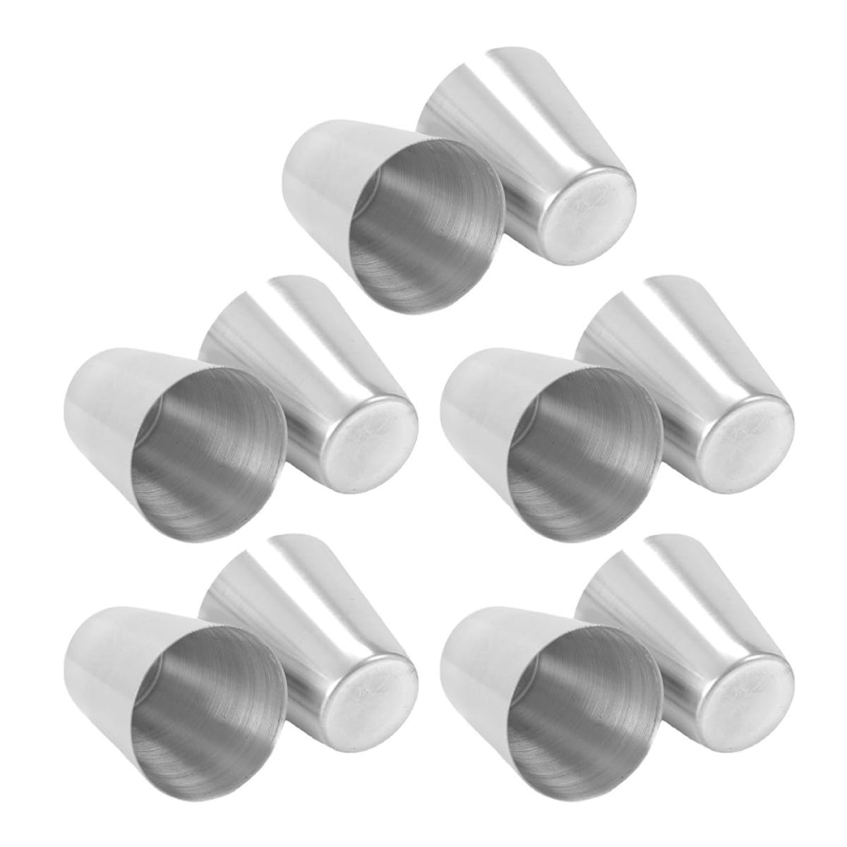 10Pcs 100Ml Stainless Steel Cups Stackable Metal Beer Mugs Wine Drinking Tumblers Portable Beverage Drinkware for Camping and