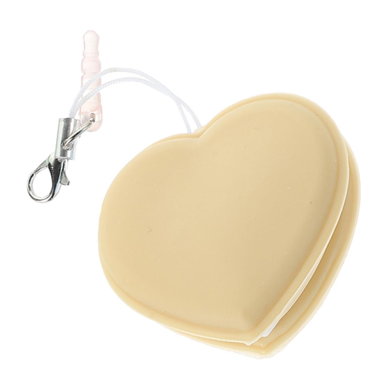 FOMIYES Heart-Shaped Portable Screen Cleaner Eyeglass Cleaner for Phone Camera Screens Lightweight Durable Multi-use Keychain Accessory for Travel Everyday Cleaning