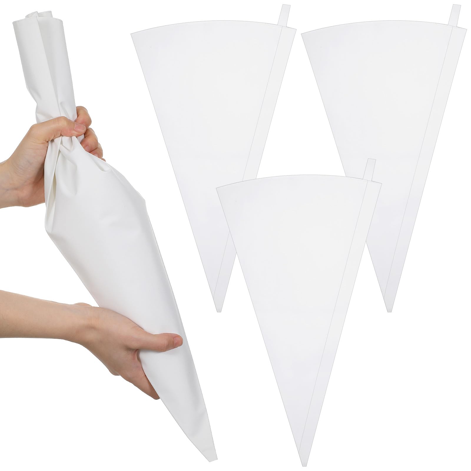Guduling 3-Pack Large Reusable Piping Bags,Cotton Piping Bag,50 cm/20 Inch