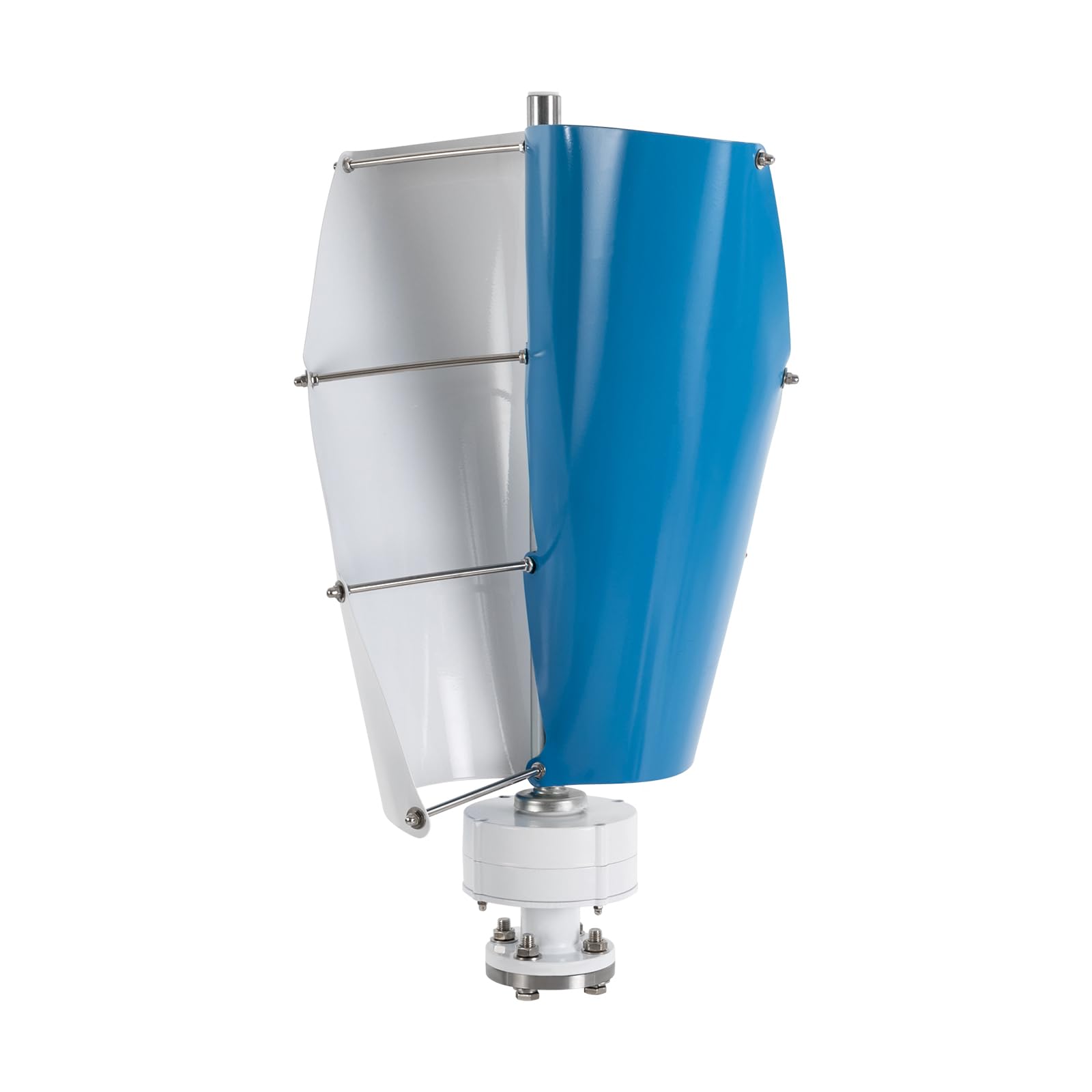 Aerogenerador, Turbinas Eólicas Eje Vertical, Con Controlador, 100W 24V 2 Hojas, Funcionamiento Silencioso, Aleación De Aluminio, Adecuado Barcos, Pabellones De Jardín, Así Como En La Parte Superior