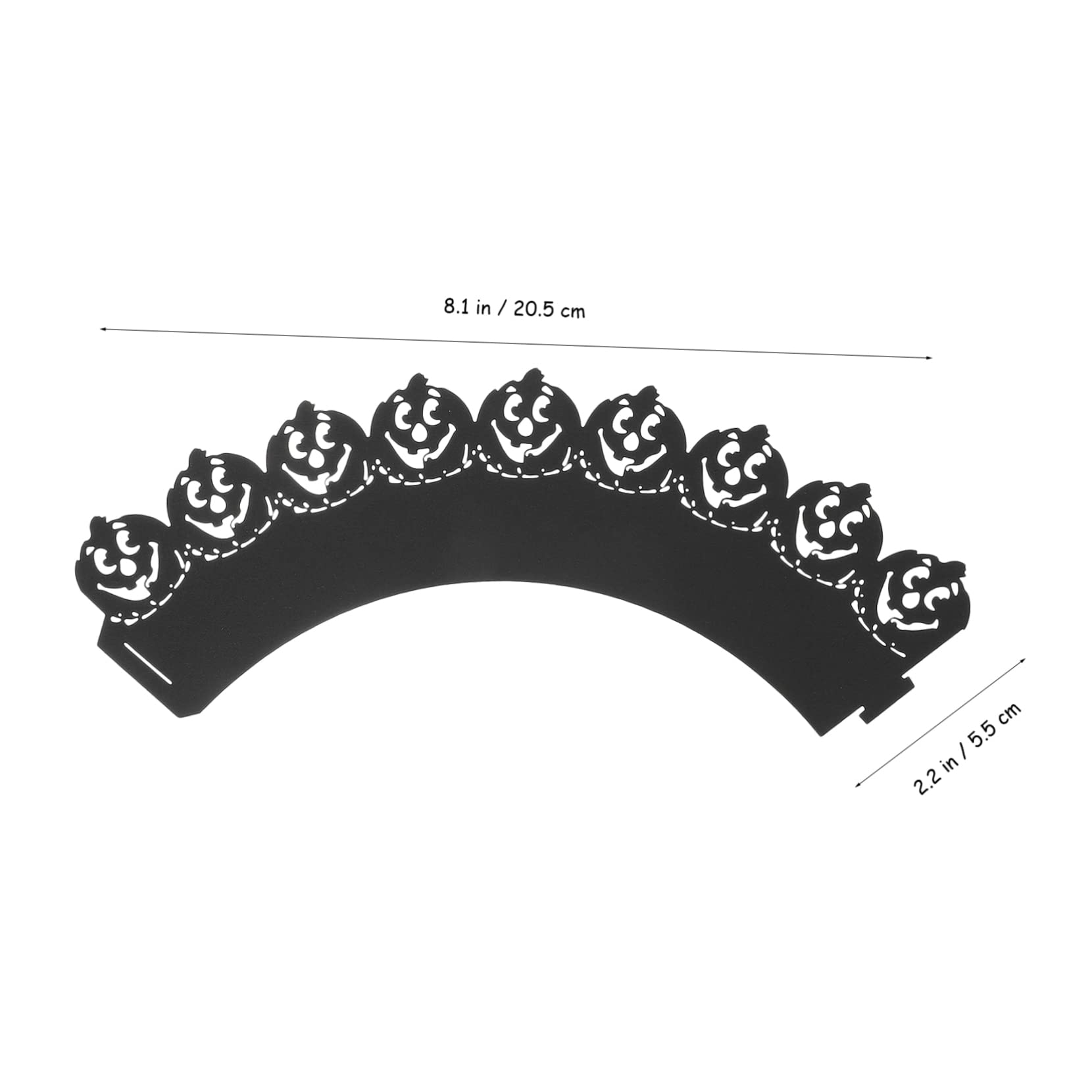 Cabilock 120 Piezas Vaso De Papel Hueco Decoraciones De Pastel De Oro Papeles De La Magdalena Envolturas De Magdalenas Sombrero De Copa Decoraciones De Fiesta De Halloween Papel De