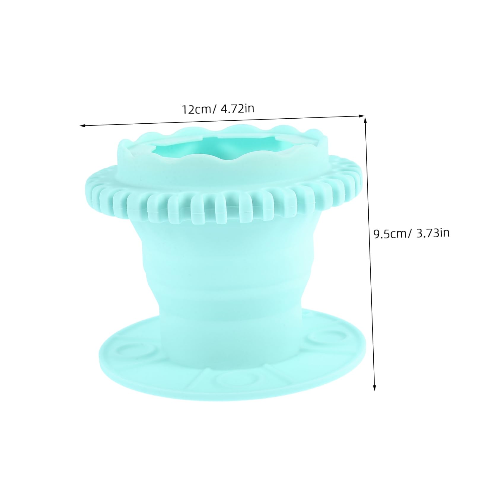 Ipetboom Foldable Silicone Makeup Brush Cleaner Dual-use Cleaning Bowl for Cosmetics Brush and Puff Travel-friendly Beauty Tool Cleaner Hanging Hole