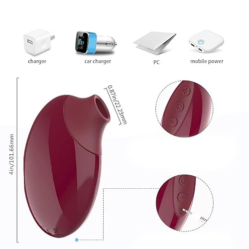 Ruby S-hande Sugador de Clitóris com Pulsação 9 Velocidades Recarregável