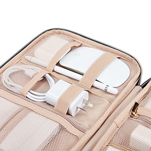 Nishel Electronic Organizer, Travel Cord Tech Organizer Case, Packing Essentials For Cable, Charger, Phone, Hard Drive, Usb, Sd Card, Black #TOP3
