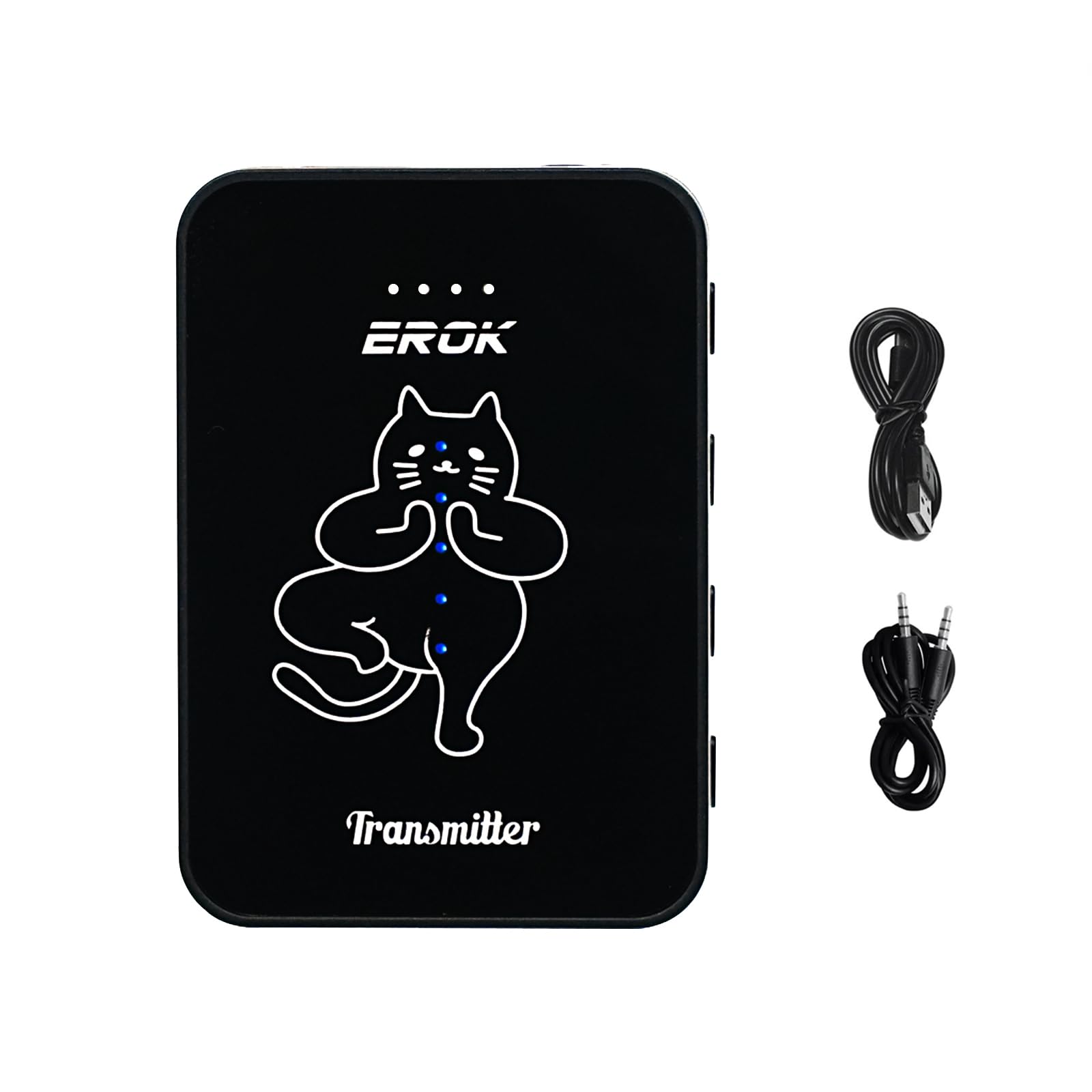 EROK MT-11 2.4GHz Wireless IEM System, Stereo/Mono in-Ear Monitor Set, 4.5ms Mono Low Latency, 6H Battery Life, 1-to-Many Audio, for Church, Band, Singer, Stage(1*TR)
