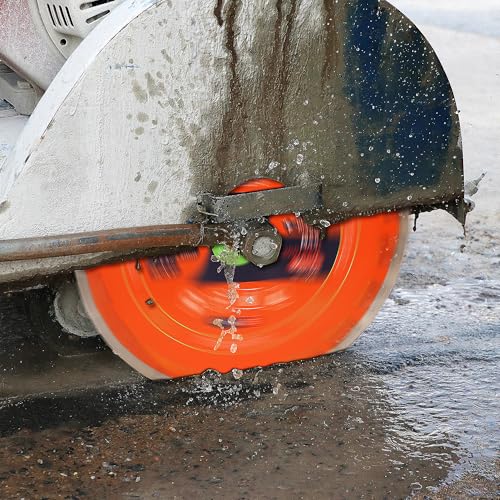 INWELL 14 Inch Laser Welded Diamond Concrete Saw Blade, Segmented General Purpose Blade Dry/Wet Cutting, 1 Inch Arbor, for Asphalt & Concrete Cutting, with 20mm & 22.23mm Reducing Ring by Inwell - Image 7