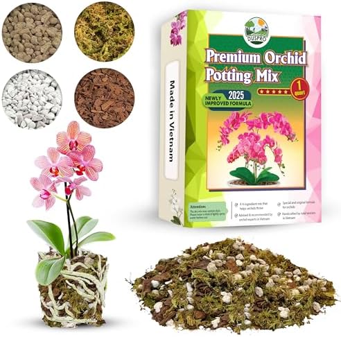 Amazon.com : [Upgraded] DUSPRO Orchid Potting Mix for Repotting with ...