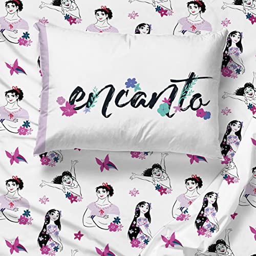 Disney Encanto The Magical Madrigal Sisters Conjunto de cama Queen Size 7 peças – Inclui conjunto de