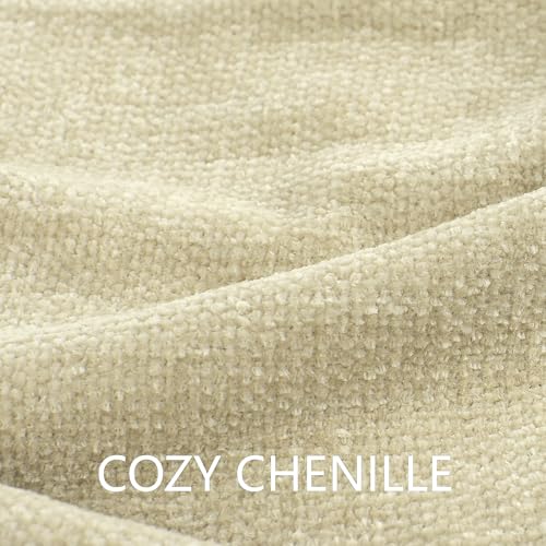 LONG CREATE Chenille Throw Blanket for Couch 50" x 60", Light Beige by LONG CREATE - Used condition - Image 2