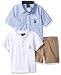 U.S. Polo Assn. Baby Boy's Short Sleeve Shirt, T-Shirt and Short Set Shorts