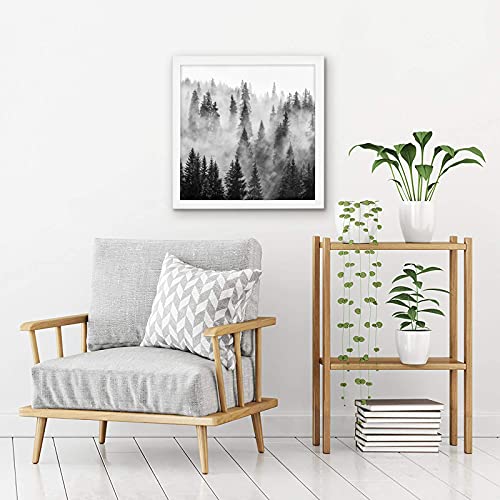 Americanflat 24x24 Picture Frame with Polished Plexiglass - Epic Collection - Square Picture Frame with Engineered Wood - Wide Photo Frames for Wall display - White