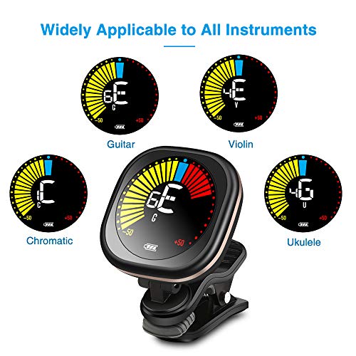 Accordeur de guitare rechargeable à clipser avec écran couleur LCD avec guitare, ukulélé, violon et modes d’accordage… - Les Beatles, Paul McCartney, John Lennon, RIngo Starr, George Harrison Accordeur de guitare rechargeable à clipser avec écran couleur LCD avec guitare, ukulélé, violon et modes d'accordage… – Image 6