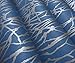 Q QIHANG Modern Minimalist Curve Striped Wallpaper Tree Patterns Non-Woven Wallpaper Roll Blue&Gray Color Non-Pasted Wall Paper 0.53m (1.73') x 10m(32.8')=5.3㎡(57 sq.ft)