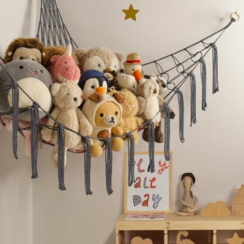image for mirolam Stuffed Animal Storage Hammock Net - Toy Hammock Net for Stuff