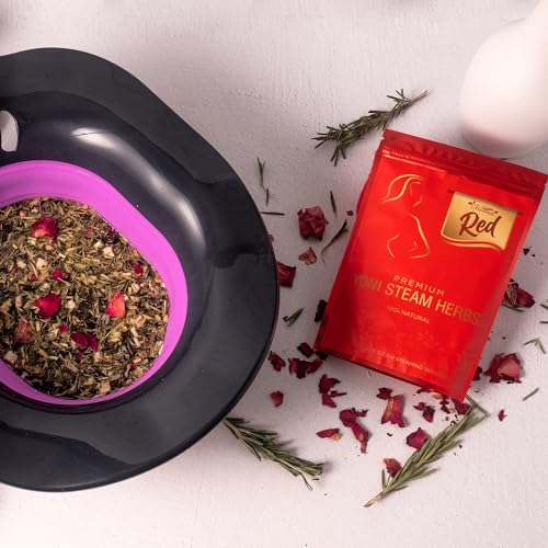 Image of Fivona 4-in-1 Feminine Care Kit, Yoni Oil, Yoni Soap, Yoni Steaming Pot and Red Premium V Steam Herbs, Complete Herbal V Care Set