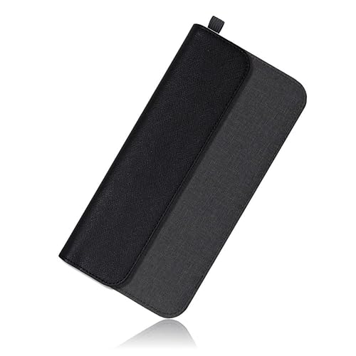 LOE(ロエ) 電波遮断ポーチ / リレーアタック対策グッズ 電波 防止用 スマートキーケース (Large - 7インチ, ブラック)