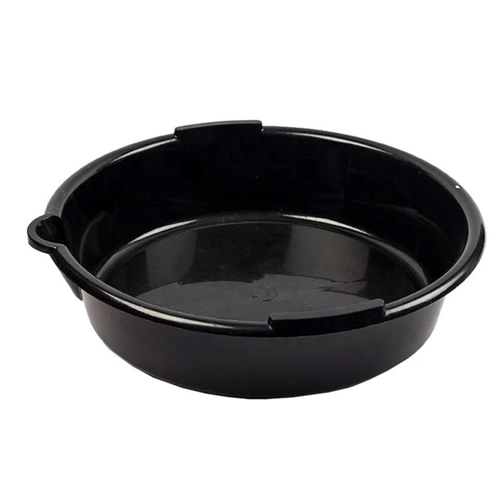 matumou Drain Pan 7-Quart Black Plastic Oil Change Pan, Waste Oil Catch Basin, Car Waste Oil Tray, Auto Repair Receiver