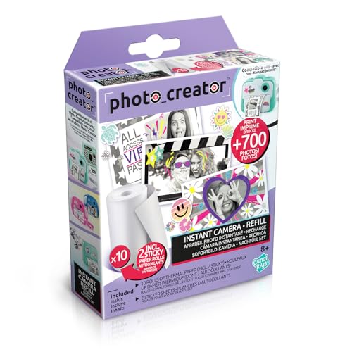 Canal Toys - Photo Creator - Recharge de 10 Rouleaux de Papier à Impression - Idée Cadeau Enfants 6 Ans+ - Customise avec Les 2 Planches de Strickers - +700...