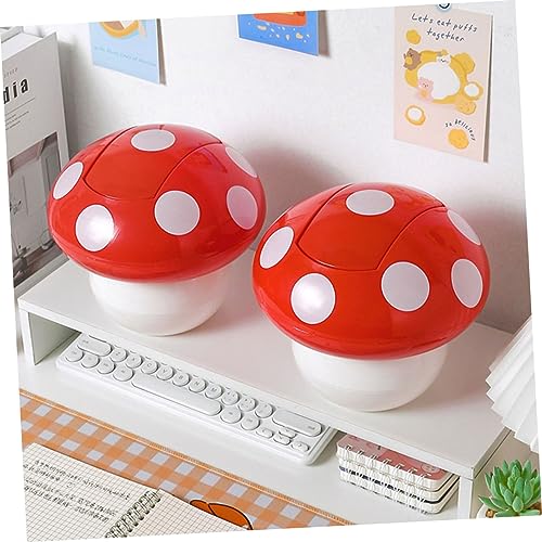 Caneca de basura pequeña Happyyami 2 piezas para escritorio miniatura 6