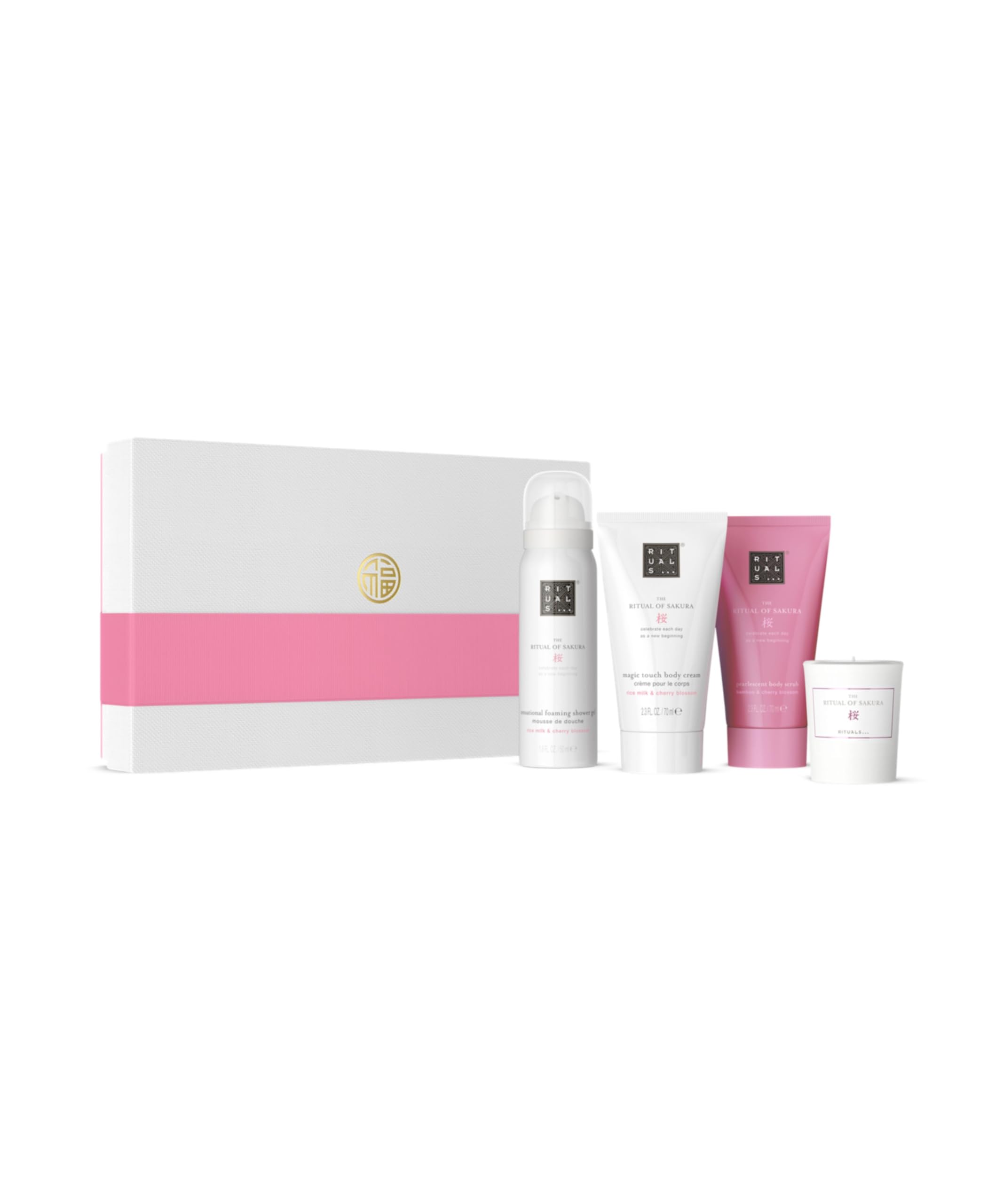 RITUALS Cofanetto regalo donna The Ritual of Sakura, Small – Set regalo donna con prodotti per la cura del corpo – Set bagno nutriente arricchito con latte di riso e fiore di ciliegio