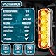 2EXTREME Led Mini Einbau Rücklicht schwarz mit transparenten Glas, 39x11x24mm Stripe E-geprüft Motorrad, Roller, Schaltmopeds, Motorräder, Quads, ATVs und Customumbauten