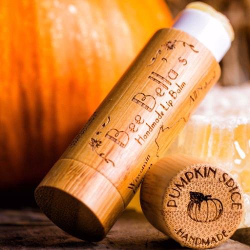 Handcrafted Organic Pumpkin Spice Lip Balm (2 Pack) by Bee Bella