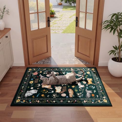 Tapete decorativo negro 2x3 Unirea lavable antideslizante miniatura 3