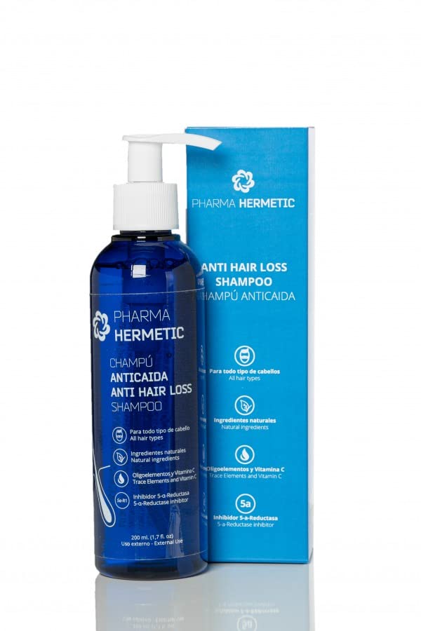 Miniatura 4 de Pharma Hermetic Phials (SP55) + champú antipérdida de cabello, sin sulfatos estimula el crecimiento del cabello, la densidad del cabello, fortalece
