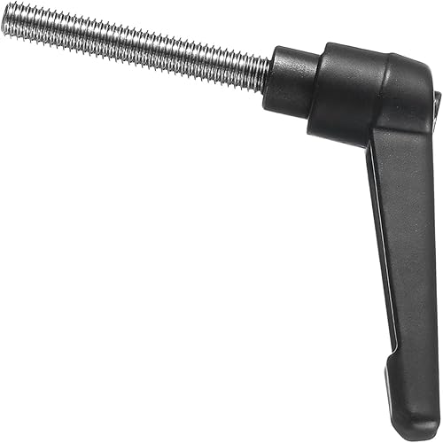 Miniatura 93 de uxcell 5 piezas de manija de palanca de sujeción ajustable M8 x 0.630 in óxido negro métrico acero al carbono macho roscado perillas de mano