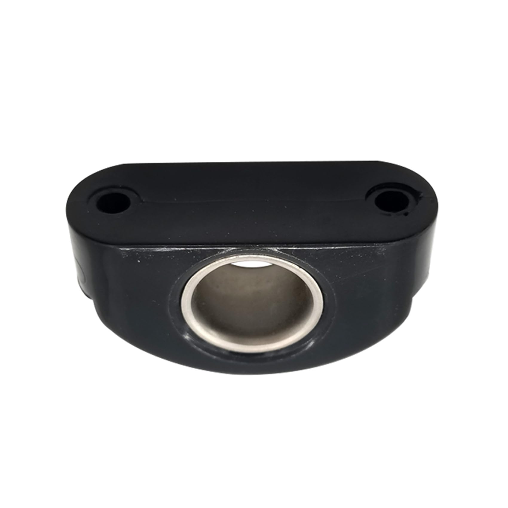 Passacavo per Barche Marine Bullseyes in Nylon Nero 12 mm 1/2 Pollice Inserto in Acciaio Inossidabile, Puleggia per Barche, 16 Pezzi