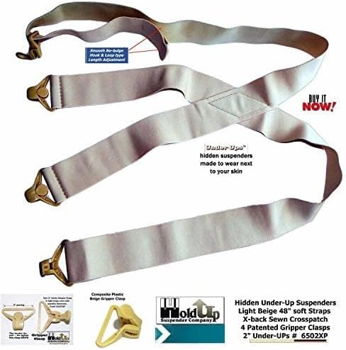 Hold Up Suspenders for Men - Hidden Men's Suspenders - Undergarment Comfort & Convenience - Airport Friendly - Image 8