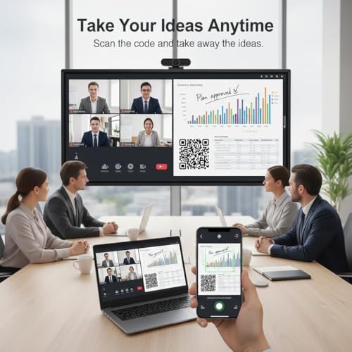 Image of BIG VUE Pro 65 Inch Android 14 Interactive Flat Panel Digital Board - All in 1, 8 GB RAM 128 GB ROM, Ai-Copilot, 48MP Camera with Microphone, Multitouch Screen Display for Teaching & Office Use